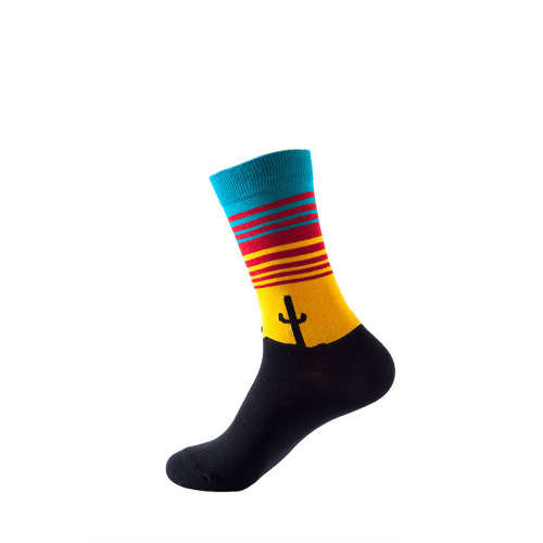 Funky, Trendy, COLOURFUL, Fashionable, UNISEX, High Quality, Breathable, Cotton Socks - Desert