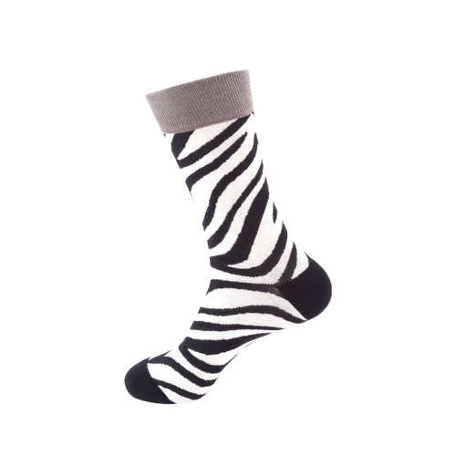 Funky, Trendy, COLOURFUL, Fashionable, UNISEX, High Quality, Breathable, Cotton Socks - Zebra