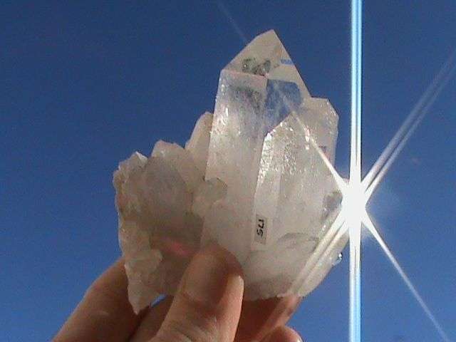 A GRADE LARGE SHINY CRYSTAL CLUSTER