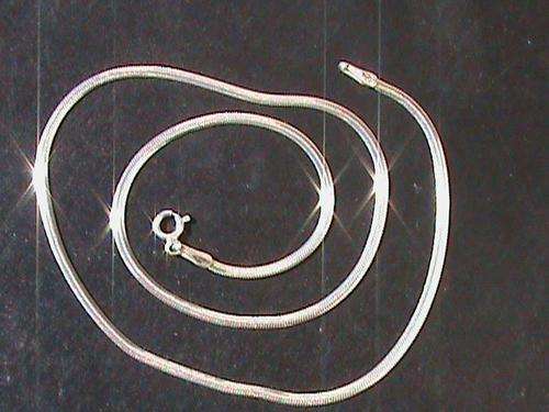 40 CM FLAT STERLING SILVER SNAKE CHAIN