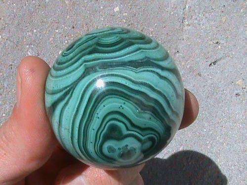 AAA GRADE MALACHITE BALL....SOLID