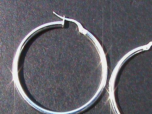STERLING SILVER HOOP EARRINGS