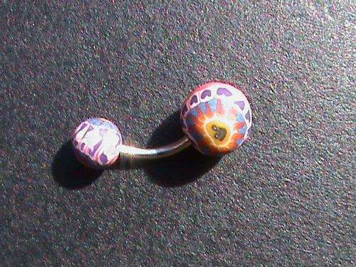 SURGICAL STEEL BELLY RING....
