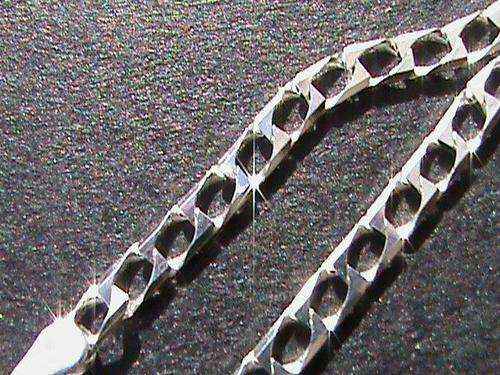 QUALITY STERLING SILVER CHAIN 55 CM LONG......