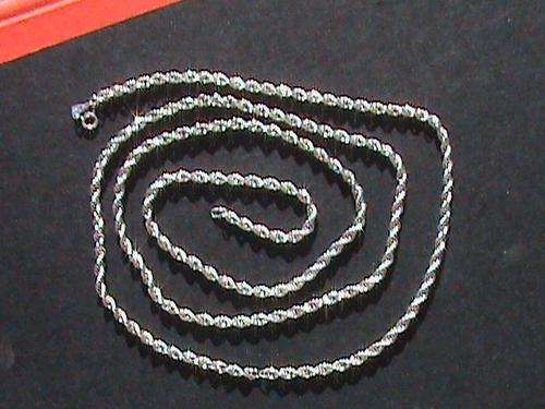 STERLING SILVER CHAIN    ........90 CM LONG