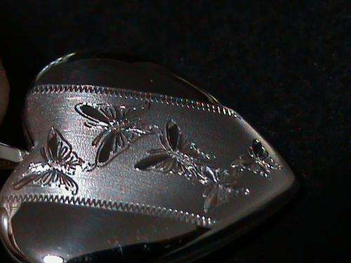 STERLING SILVER BUTTERFLY LOCKET