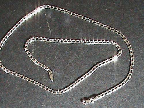 QUALITY SOLID STERLING SILVER CHAIN    55 CM LONG