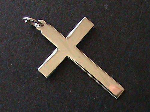 SOLID STERLING SILVER CROSS PENDANT