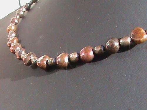 CHOCOLATE COLOR FRESHWATER PEARL  NECKLACE
