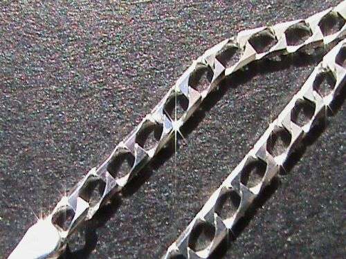SOLID STERLING SILVER CHAIN.  55 CM LONG