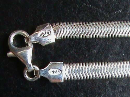 50 CM LONG FLAT SNAKE CHAIN IN SOLID STERLING SILVER