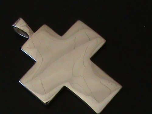 LARGE SOLID STERLING SILVER CROSS PENDANT