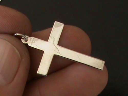 SOLID STERLING SILVER CROSS