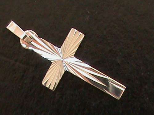 SOLID STERLING SILVER CROSS
