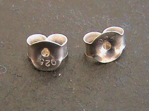 SOLID STERLING SILVER BUTTERFLY BACKINGS FOR YOUR EARRINGS.  R8 / PAIR