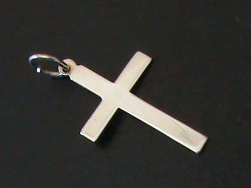 SOLID STERLING SILVER CROSS PENDANT