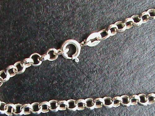 SOLID STERLING SILVER BRACELET.   19 CM LONG