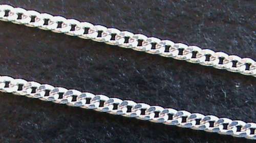 SOLID STERLING SILVER CHAIN.   60 CM LONG