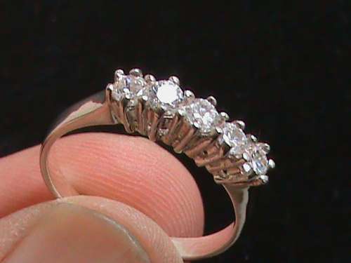 SOLID STERLING SILVER RING.   SIZE P 1/2