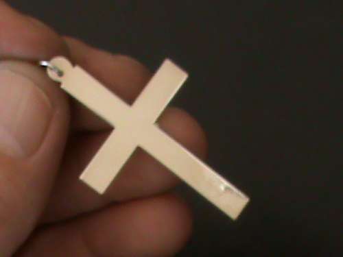 SOLID STERLING SILVER CROSS PENDANT