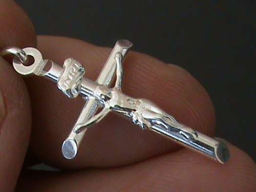 QUALITY SOLID STERLING SILVER CRUCIFIX CROSS PENDANT