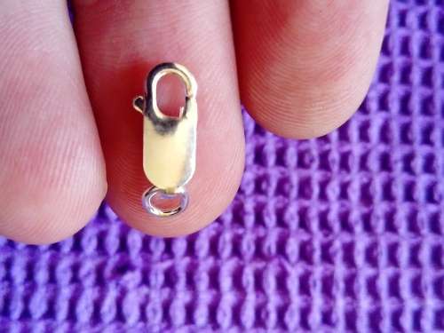 LOOSE SOLID STERLING SILVER CLASP.  REPLACEMENT FOR YOUR WORN CLASP