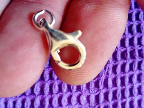 SOLID STERLING SILVER REPLACEMENT CLASP.  LARGE SIZE