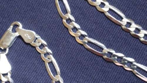 SOLID STERLING SILVER CHAIN 50 CM LONG