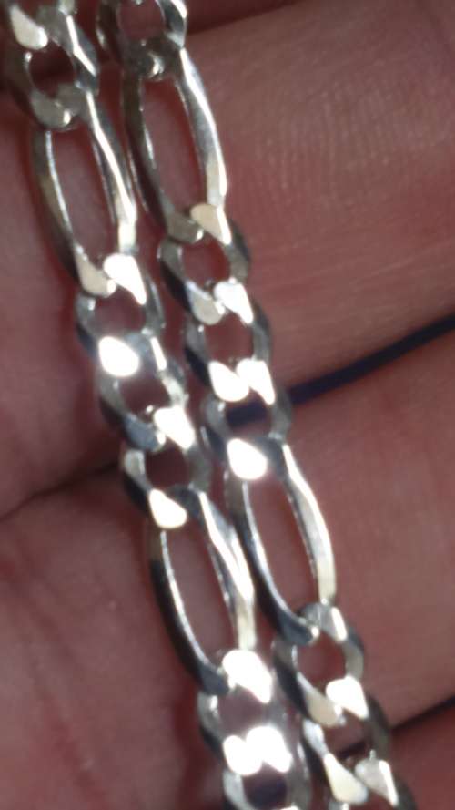 SOLID STERLING SILVER CHAIN 50 CM LONG