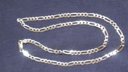 SOLID STERLING SILVER CHAIN 50 CM LONG