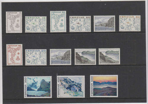 Faroe Islands, 1975 1st set MH