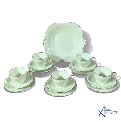 *BEAUTIFUL* VINTAGE AYNSLEY TEA SET (NUMBERED C443/2)