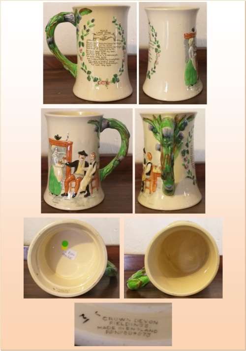 VINTAGE CROWN DEVON FIELDINGS  BEER MUG
