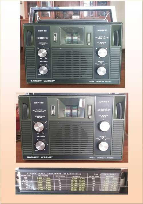 BARLOW WADLEY XCR-30 PORTABLE SHORTWAVE RECEIVER  MARK 2