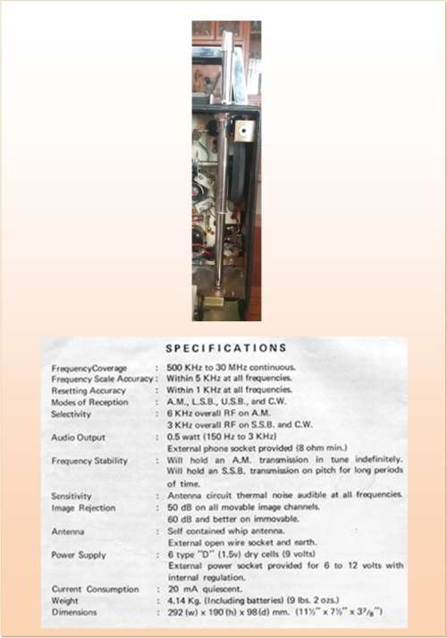 BARLOW WADLEY XCR-30 PORTABLE SHORTWAVE RECEIVER  MARK 2