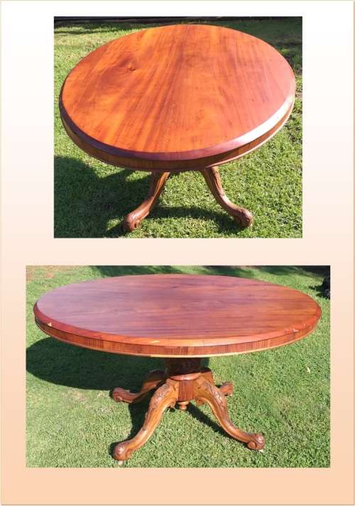ANTIQUE VICTORIAN OVAL TABLE