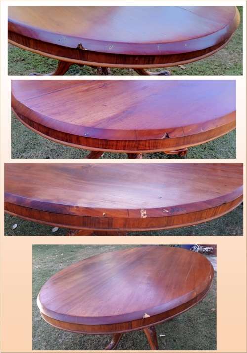 ANTIQUE VICTORIAN OVAL TABLE