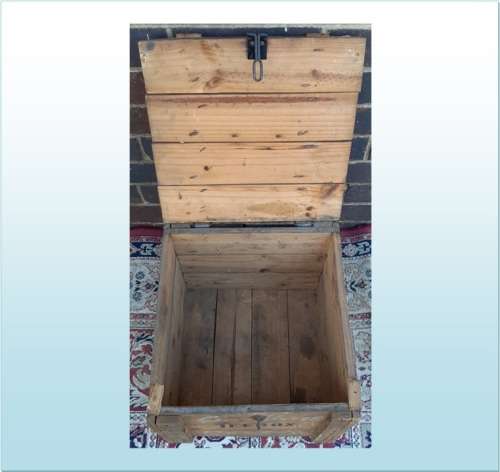 ANTIQUE WOODEN EGG BOX