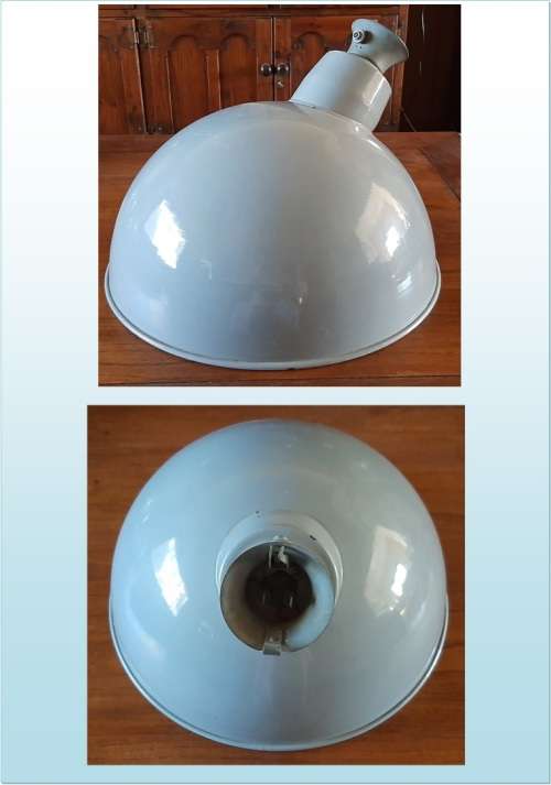 RETRO INDUSTRIAL ENAMEL LAMP SHADE