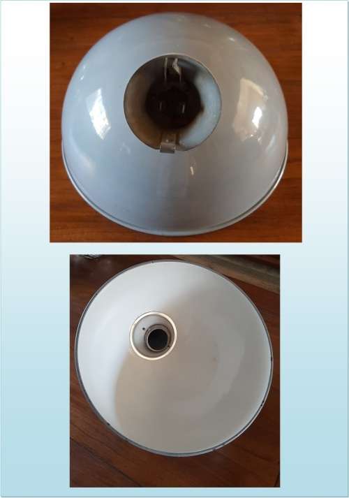 RETRO INDUSTRIAL ENAMEL LAMP SHADE