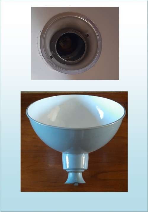 RETRO INDUSTRIAL ENAMEL LAMP SHADE