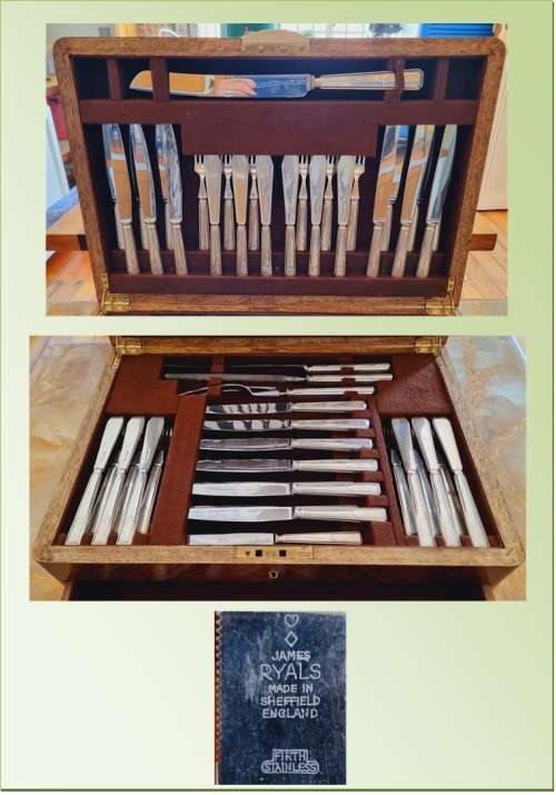 RETRO JAMES RYALS 123 PIECE CANTEEN OF CUTLERY