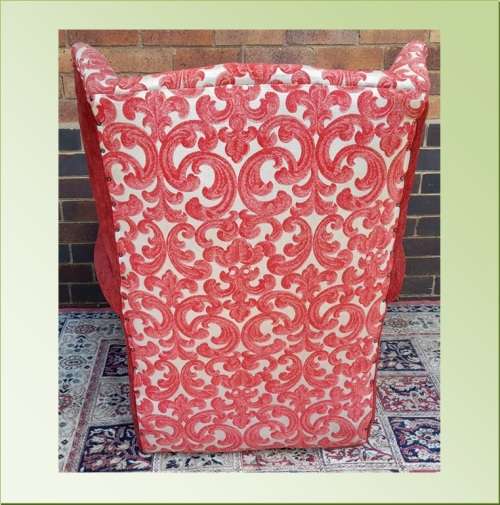 ANTIQUE WINGBACK ROCKING CHAIR