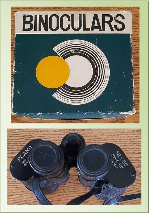VINTAGE PLANO  16 X 50 BINOCULARS