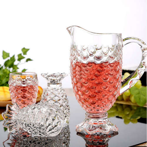 Brand New 7 Piece Scaled Glass Water Set - Ready To Ship Items