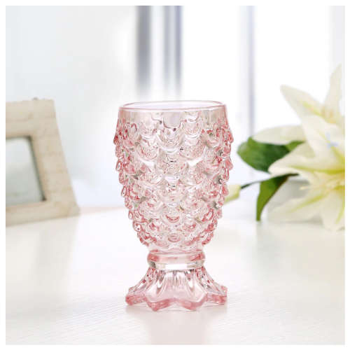 6 Piece Stylish Colourful Fish Scale Sturdy Glass Tumbler Set