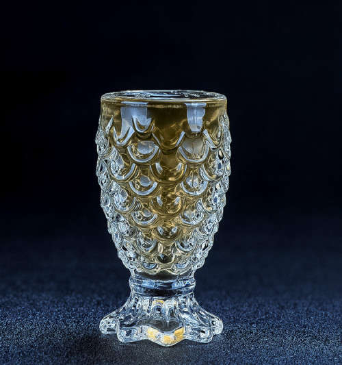 6 Piece Stylish Colourful Fish Scale Sturdy Glass Tumbler Set