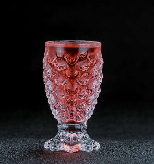 6 Piece Stylish Colourful Fish Scale Sturdy Glass Tumbler Set