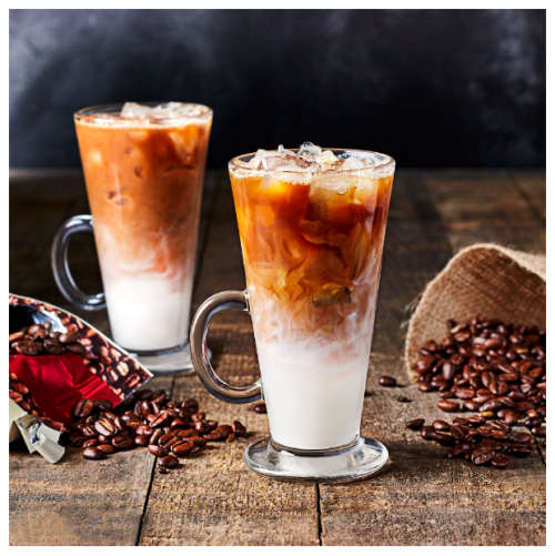 Brand New 6 Piece Clear Elegant Tall Latte Glasses Set  -  2 x 3pc