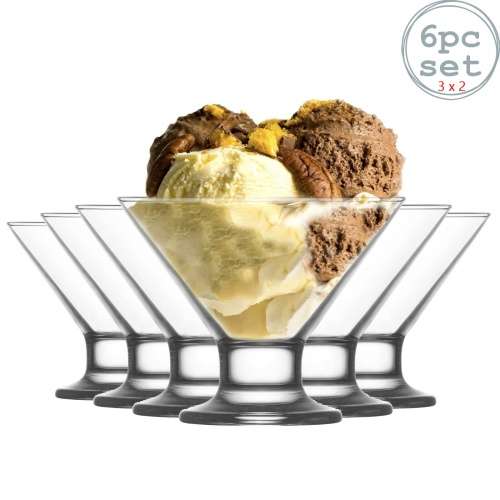 Brand New 6 Piece Ice Cream Dessert Bowl Set - Ready To Ship Items